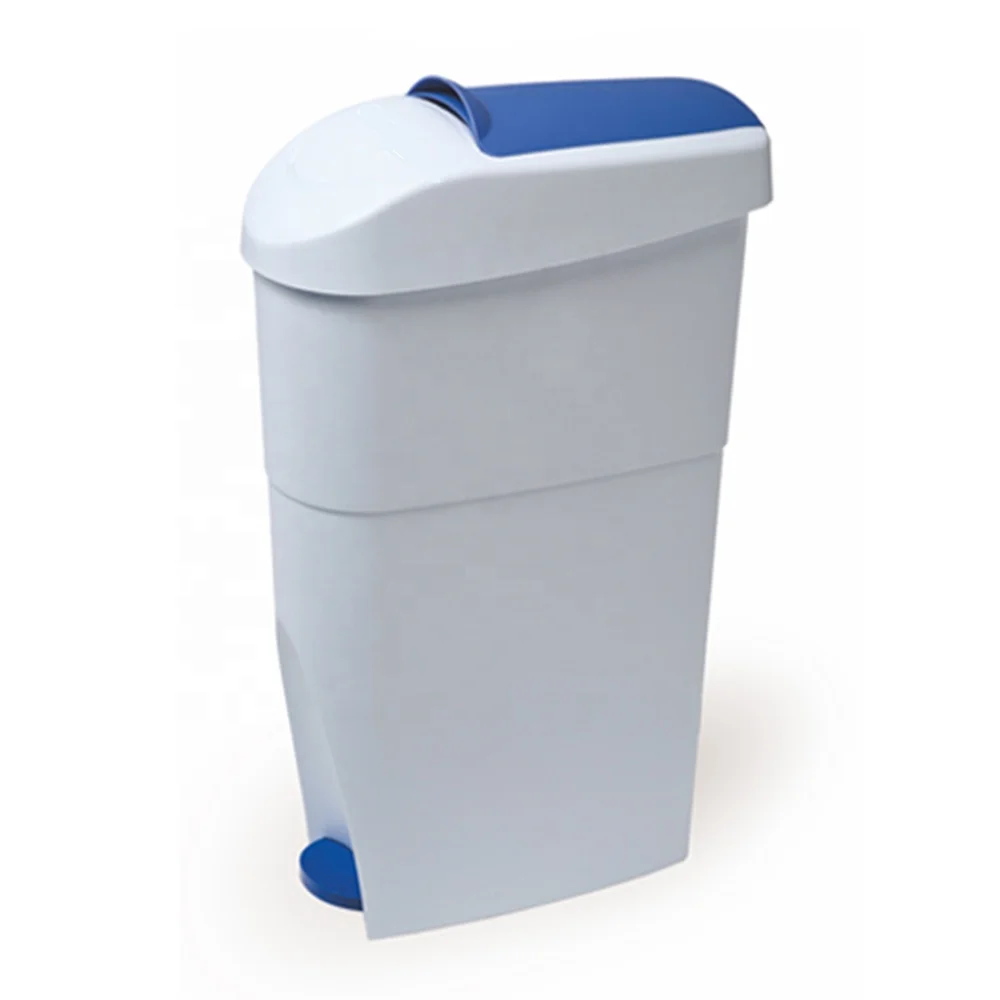18Liter Hygiene Plastic Disposal Foot Pedal Sanitary Bin,Commercial Sorting Odorless Foot Operated Pedal Dustbin Waste Bin