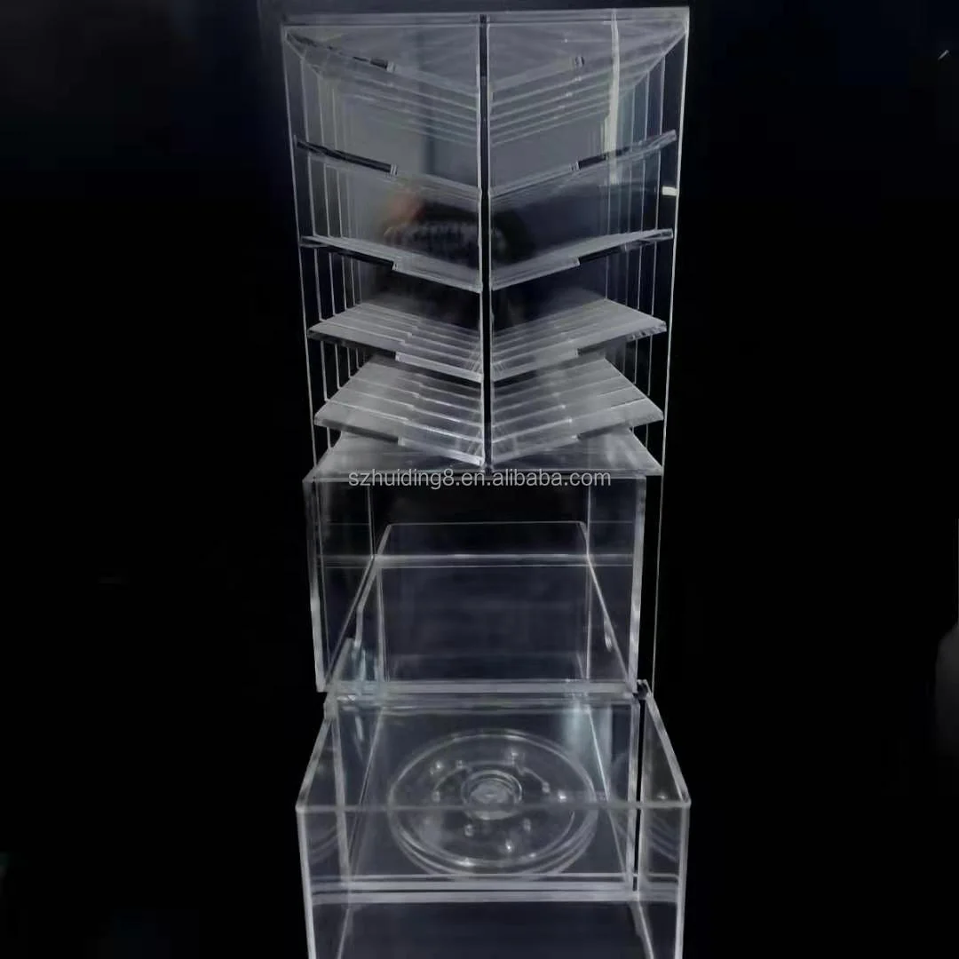 RotataLip gloss lipstick lipstick storage rack Acrylic storage box display rack Desktop cosmetics skin care product storage box