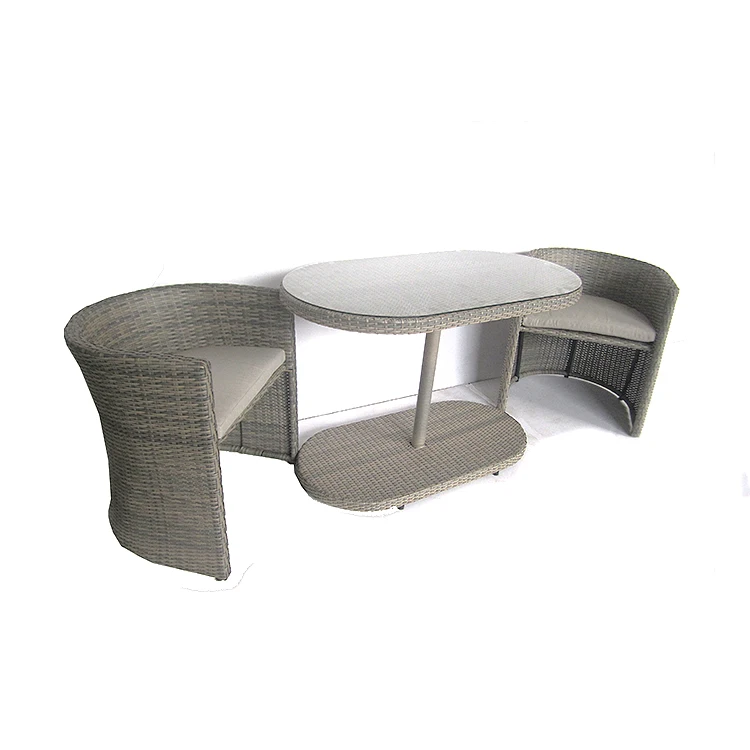 
Modern space saving furniture french bistro chair and coffee table set 