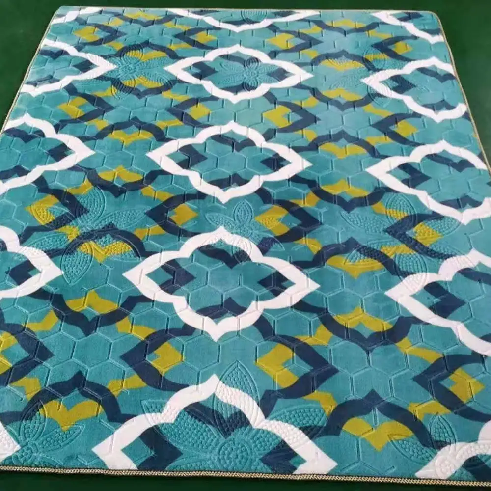 
best selling in Malaysia embossed flannel carpet with foam thickness 15mm 