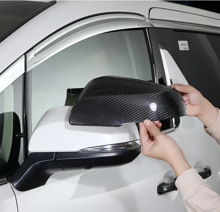 Exterior Accessories For Toyota Alphard Velllfire Highlander RAV4 Tacoma Lexus LM300 SIENNA 2021 Carbon Fiber Rearview Mirror
