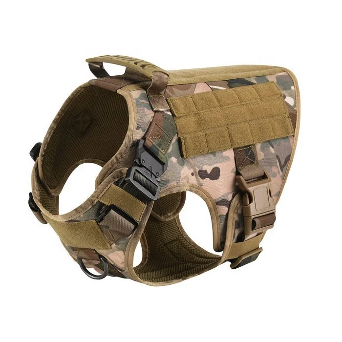 Custom tactical outdoor dog vest police service dog training vest military tactical dog camisole vest