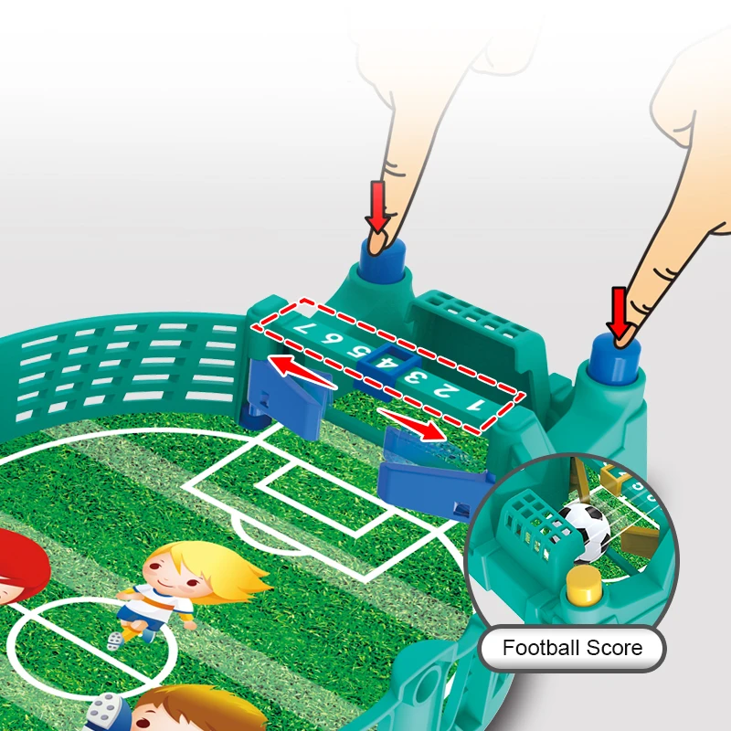 Bemay Toy Double Soccer Toy Table Game for Kids Promotion Gift Plastic Football Game Sports Toys