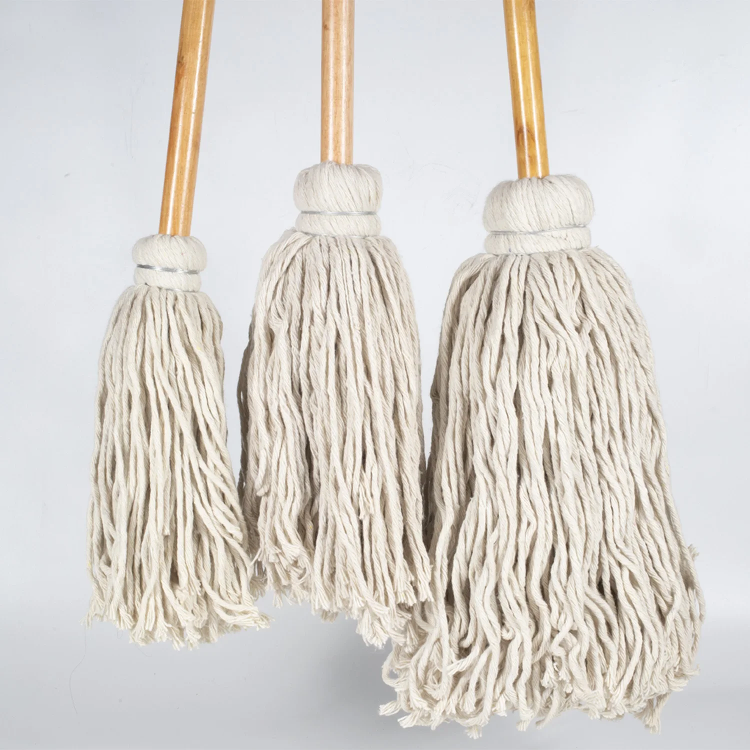 Cotton Mop with Wooden Handle & Wooden Handle  deck mops