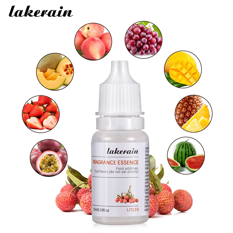 Lakerain 10ml fragrance essence diy lipstick lipgloss biscuits handmade balm cakes flavoring oil lip gloss making