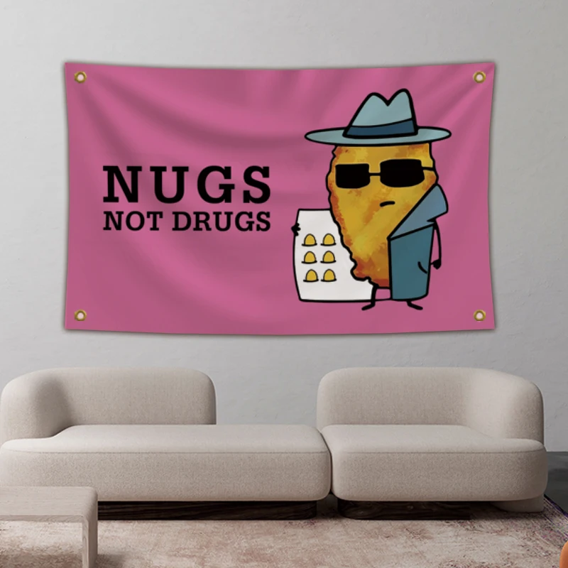 NUGS manufacturer decoration advertising car flags banners 100%polyester polyester custom flag