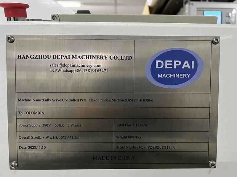 650 1000 width Servo Horizontal unit type flexo printing machine roll to roll 2 3 layer label sticker flexo printing