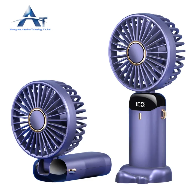 Five Gears Wind Power Hanging Neck/Hand Held/Table Portable Mini Electric Fans With Factory Price