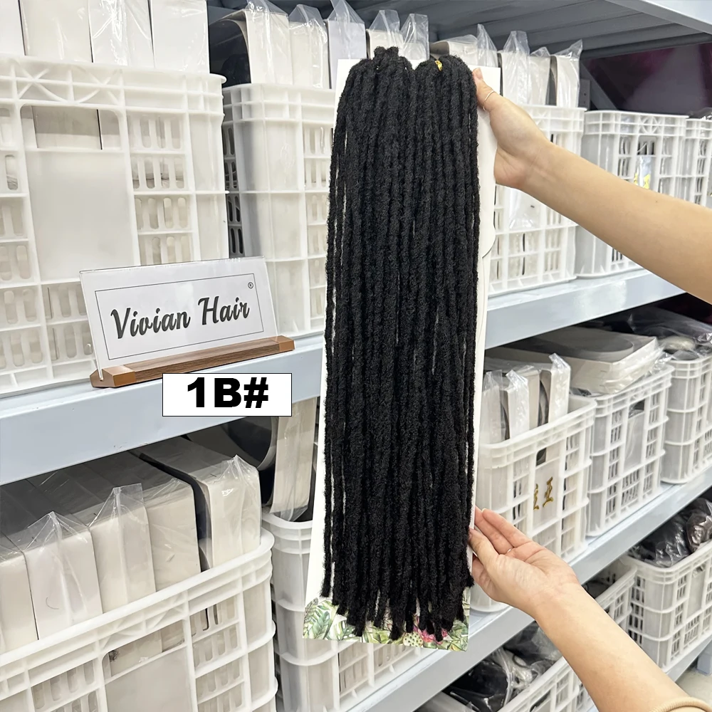 wholesale soft dread locks crochet synthetic hair extension 22inch dream dread 22inch natural looking dread locs extension