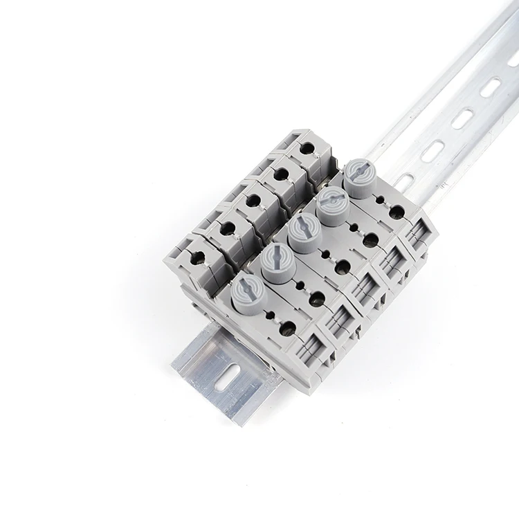 UK 10-DREHSI Gray 24-6 AWG 0.5-16mm Disconnect Lever Feed Screw Type Panel Mounted fuse with led din DIN Rail Terminal Blocks