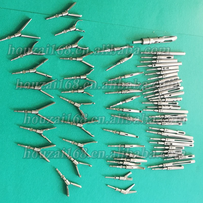 laparoscopic endo clinch grasper 5*360mm laparoscopic jaws inserts, CNC surgical parts