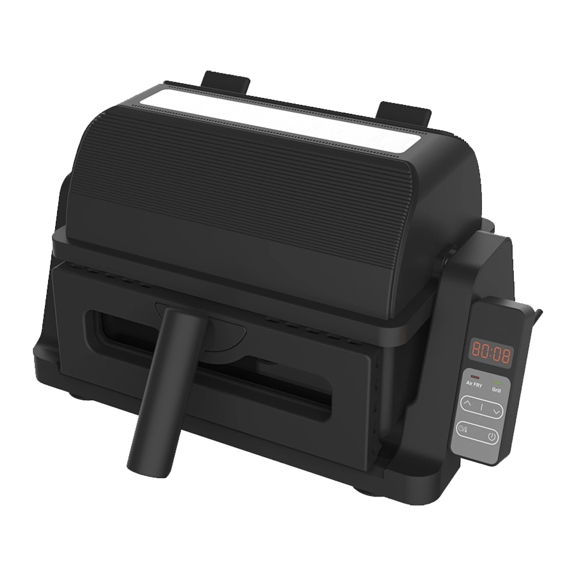 Top Blown Smart Electric Air Fryer and Grill 5L with Intelligent Control Saves Space Computer Aluminum Customized Logo 2 in 1