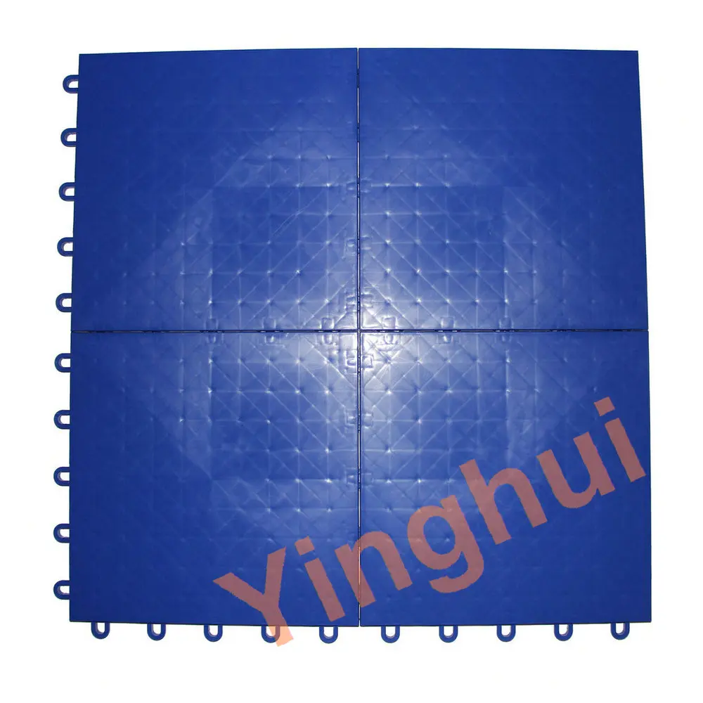 I-02 Removable Plastic Indoor Inline Roller Hockey Playground Floor Tile