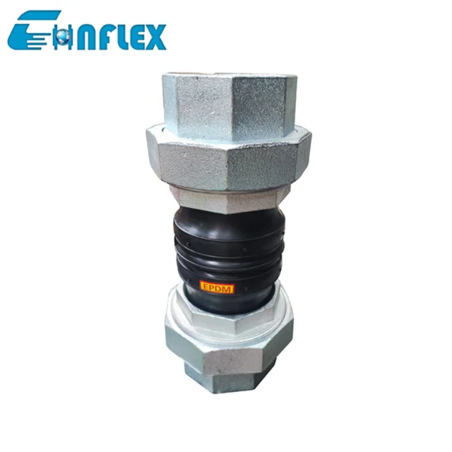 EPDM Stainless Steel Screwed Union Bspt Threaded Joint Rubber Flexible Connector