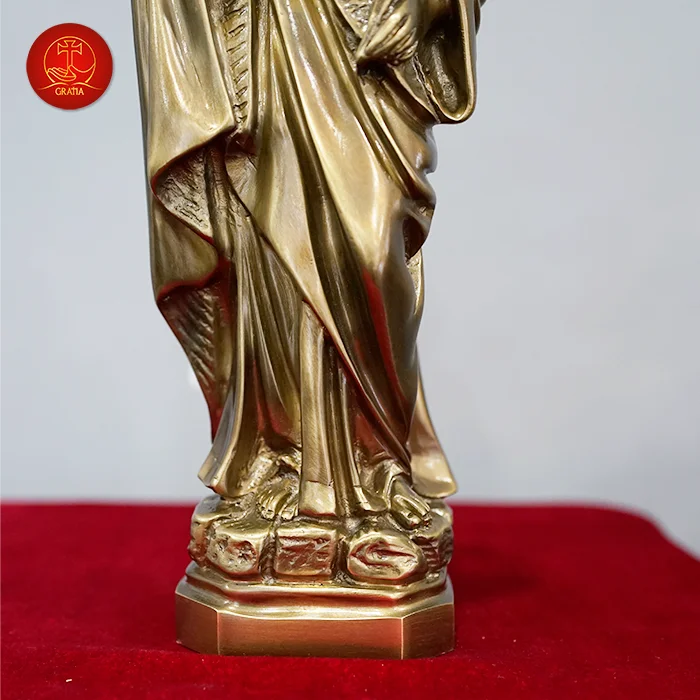 OEM/ODM Decoration Religious Bronze Sculpture Life Size Bronze Statue Saint Joseph Jesus Metal Statue