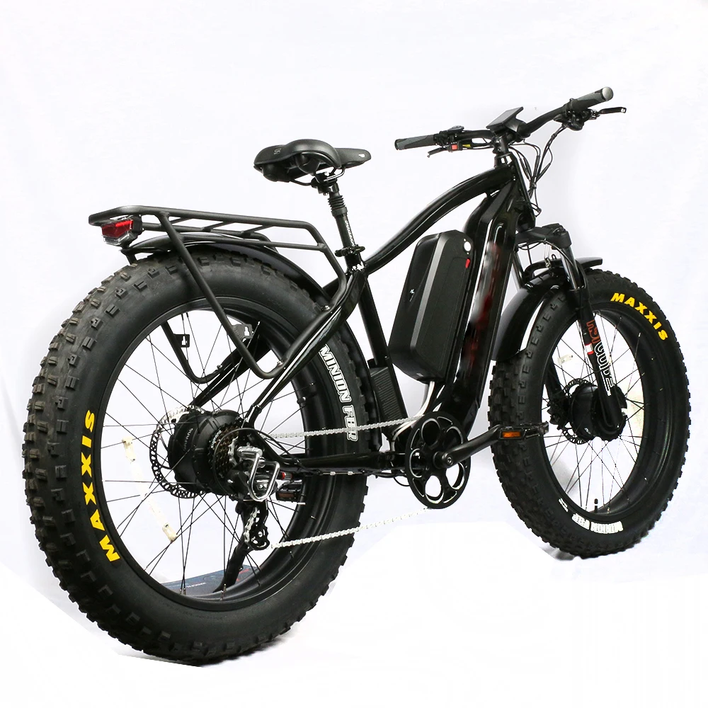 Front suspension fork fat tire electric bike 52V 1000W dual powerful motor mountain e bike 2 wheel high speed bike electric