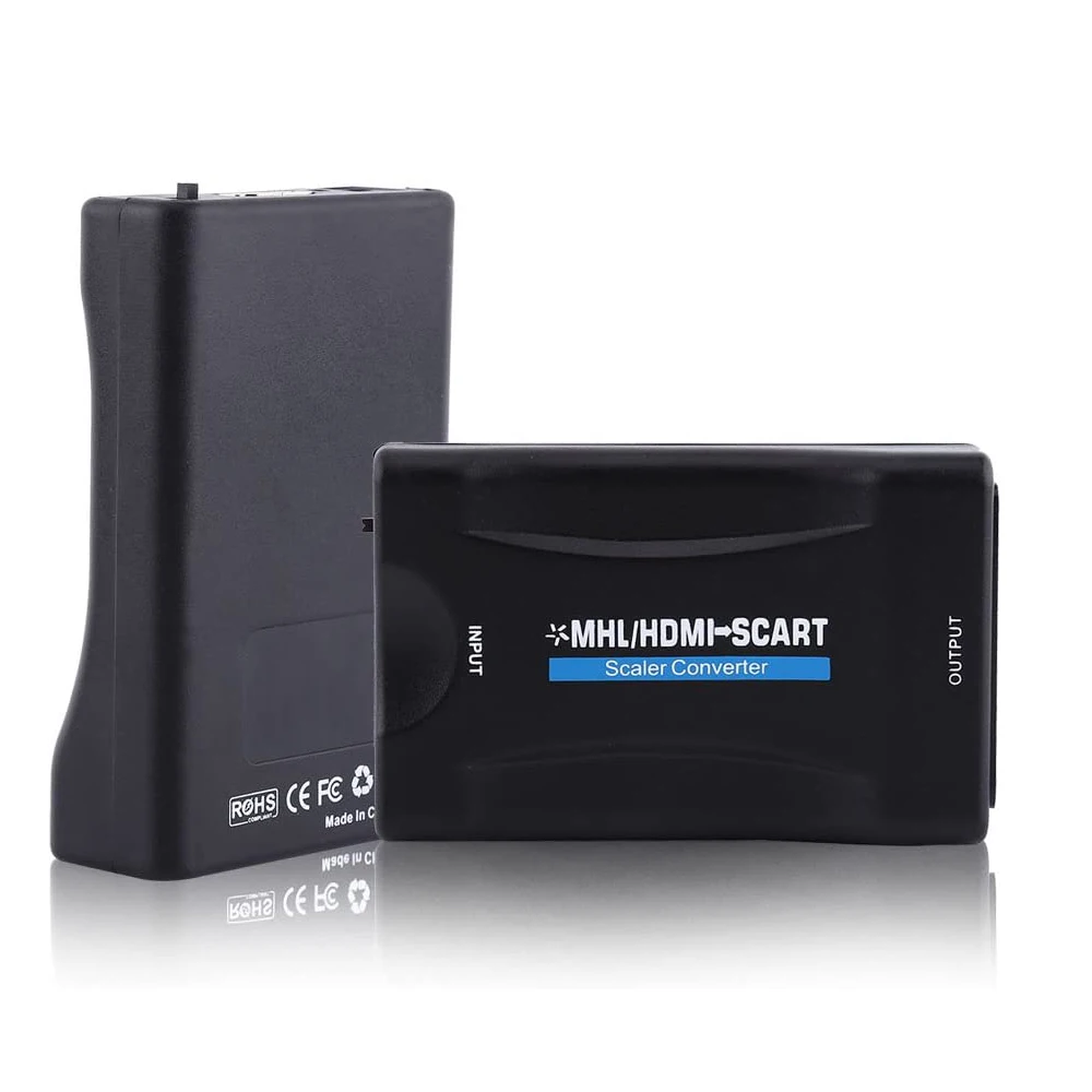 hot sale 1080P HDMI to Scart Converter Audio Video Adapter EIA Peritel