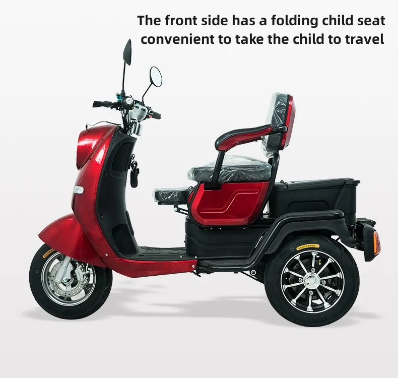 2024 New China Hebei electric passenger tricycle three-wheeled motorcycle for sale at the most favorable price