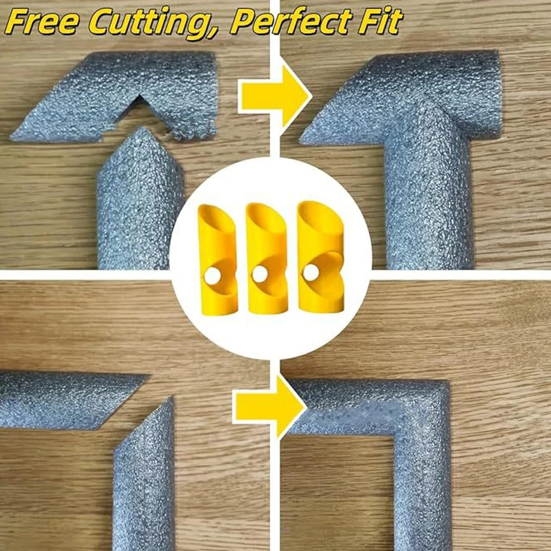 Three Sets of Insulated Flame Retardant Tube Foam Tube Cutting Tool New 3pcs Foam Pipe Cutter Tool Foam Pipe Cutter Tool Set