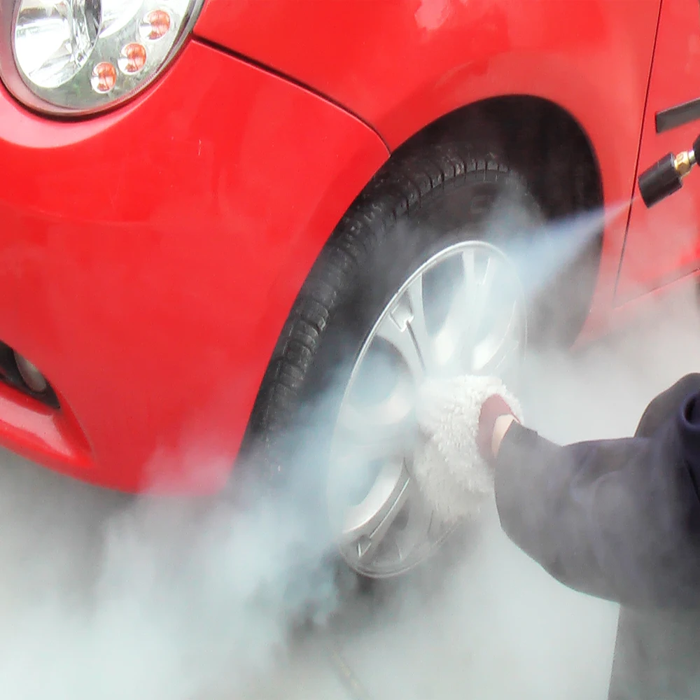 20bar high pressure LPG gas mobile steam car wash machine for door to door car wash