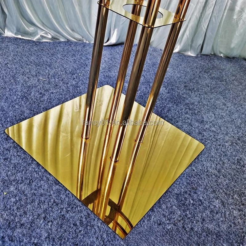 Flower Centerpiece  Metal Centerpiece Stand  Wedding Table Flower Riser