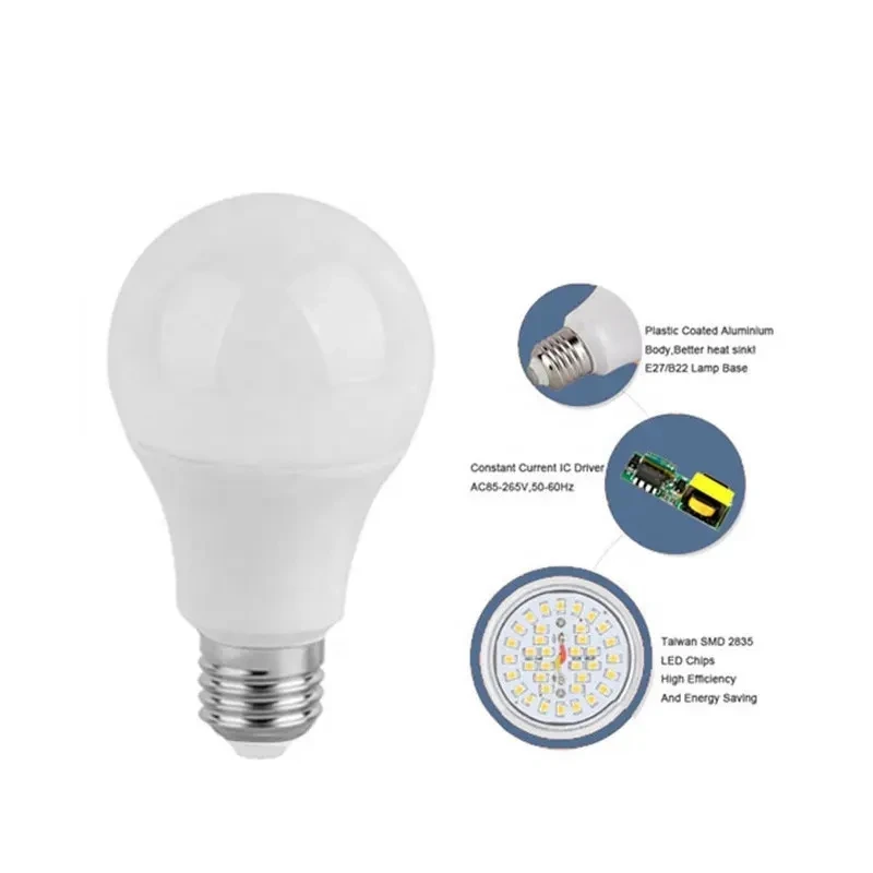 Free Shipping Rechargeable 15W 15Watt Price Raw Material 18 Watt Led Bulb Light