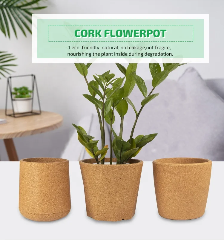 Лидер продаж набор горшков пробковый цветочный горшок различных форм один для растений суккулентов оптовая продажа