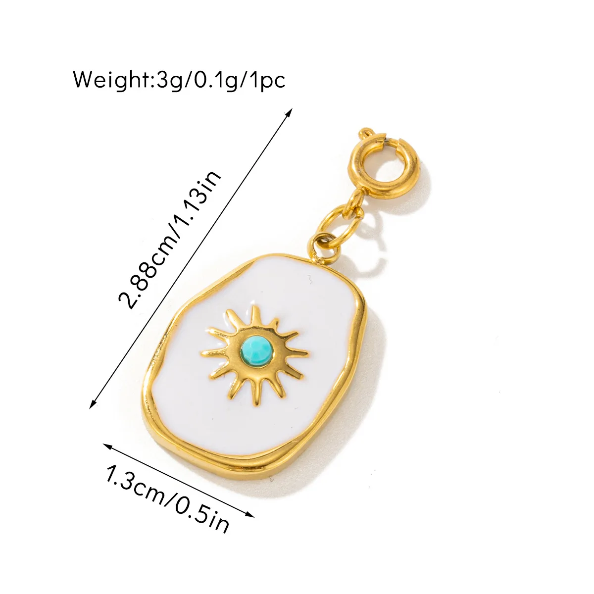 Manna New Vintage Luxury Titanium Steel Natural Stone Jade Charms And Pendants For Jewelry Making