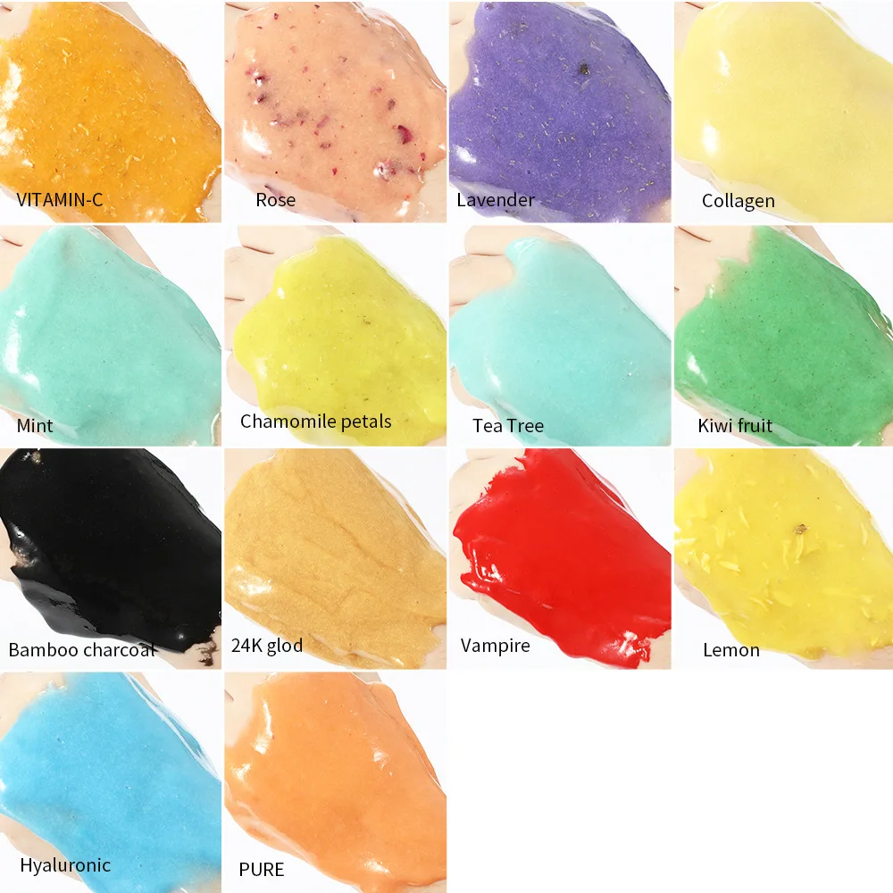 Factory Price Private Label Multi Color 650G Hydrojelly Powder Nourishing Brightening Moisturizing Whitening Jelly Mask Powder