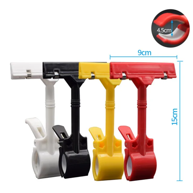 Wholesale Supermarket Plastic POP Display Clips Price Tag Holder Clip