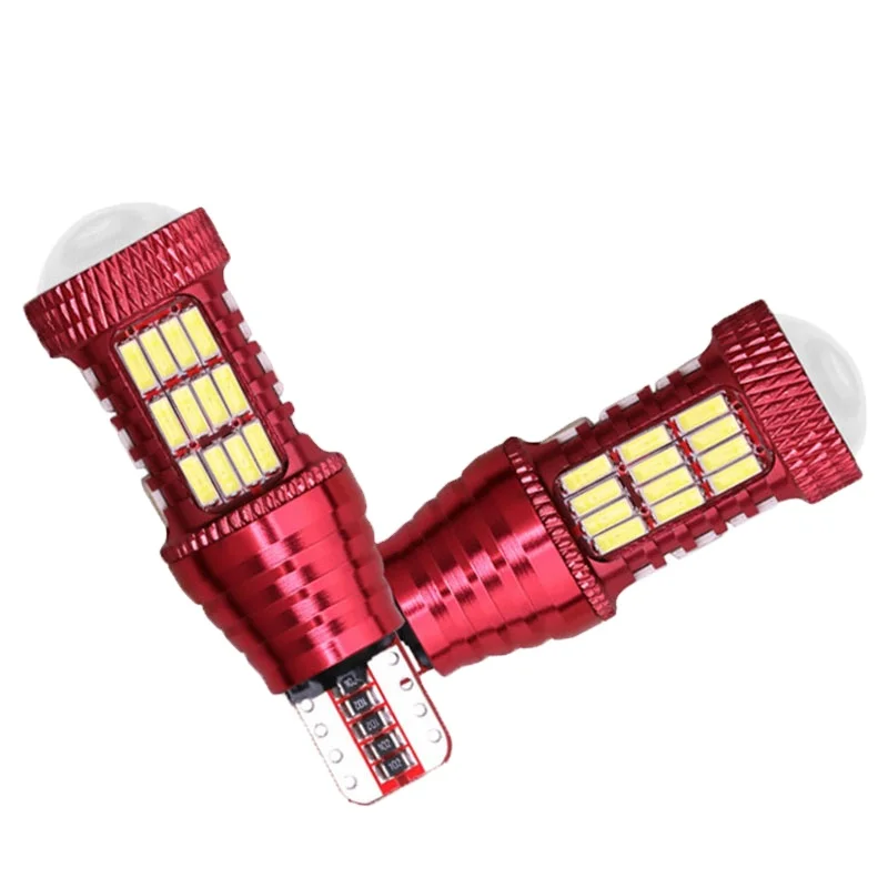 Auto Lighting System T15 4014 58SMD Led Bulb 12V W16W Turn Signal Tail Parking Reverse Lamp Indicator Lamp Red White Yellow