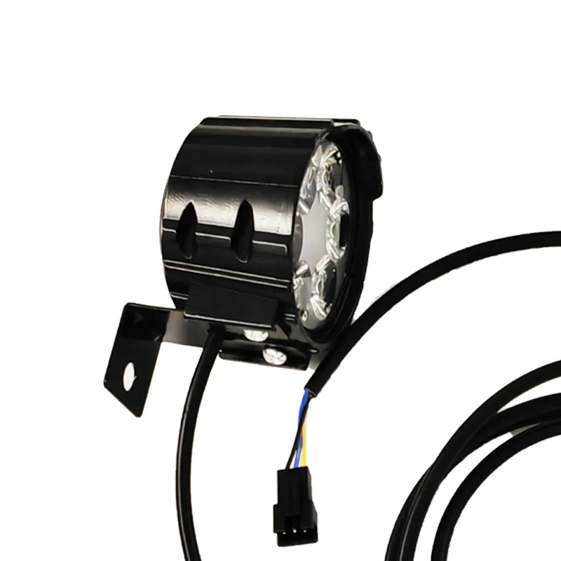 Wholesale horn headlight  Illuminated by six beads lamp  bicycle front horn light for Electric bicycle and Scooters