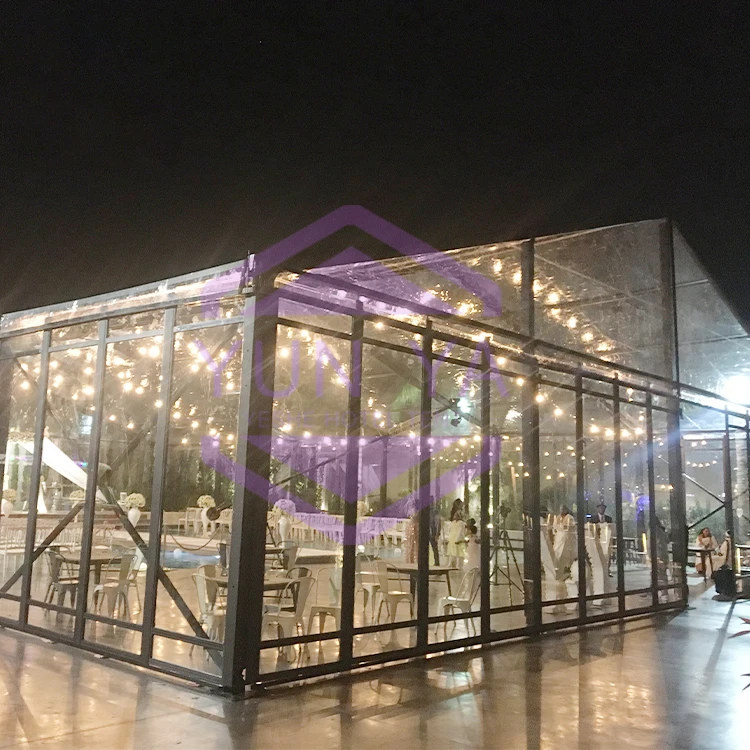 Tent Factory Direct Supply Waterproof Black Frame Wedding Party Canopy 20x30M To Israel