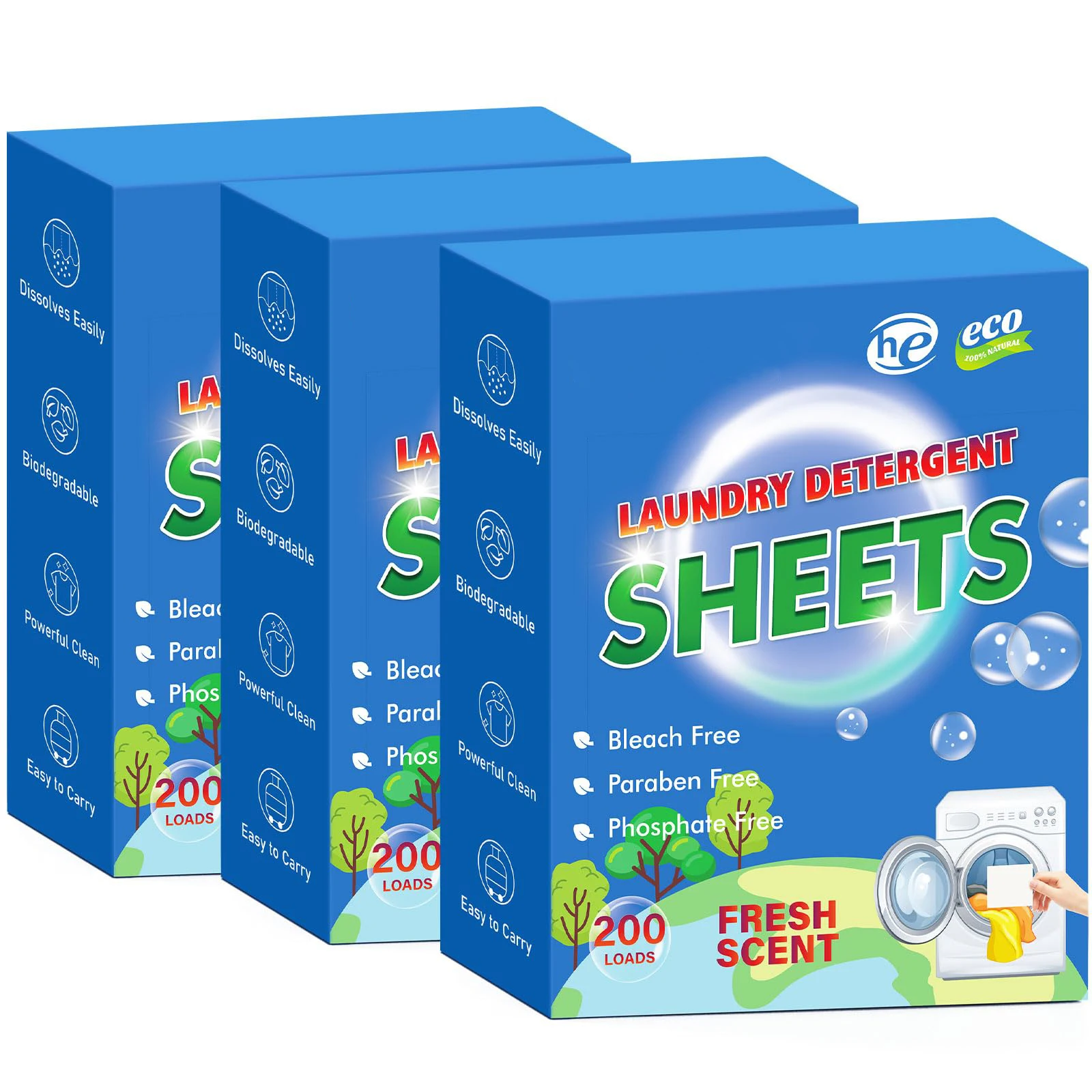 Wholesale Dishwasher Detergent Sheets Fruit and Vegetable Detergent Cleaning Agent Detergent Sheets Kitchen Cleaning Supplies