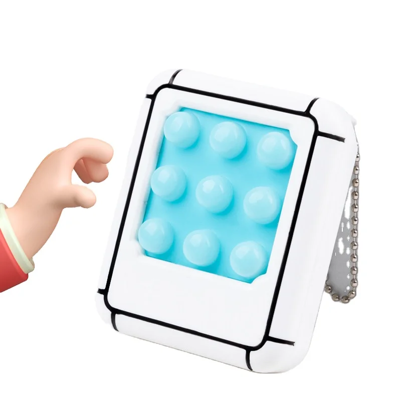 Colorful pop finger Fidget Toys Professional Finger Fidget Stress Relief Rings Props Training Relieves gamepad Toy