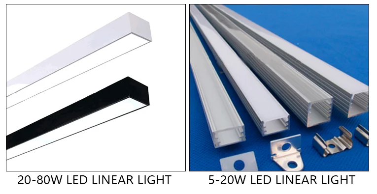 Hot selling SMD 2835 75MM Tube fixtures Led Linear light for Indoor Use Supermarket Office Aluminum PC Material