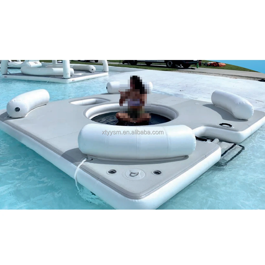 Inflatable Water Floating Sofa Toys Inflatable Water Floating Island Lounge