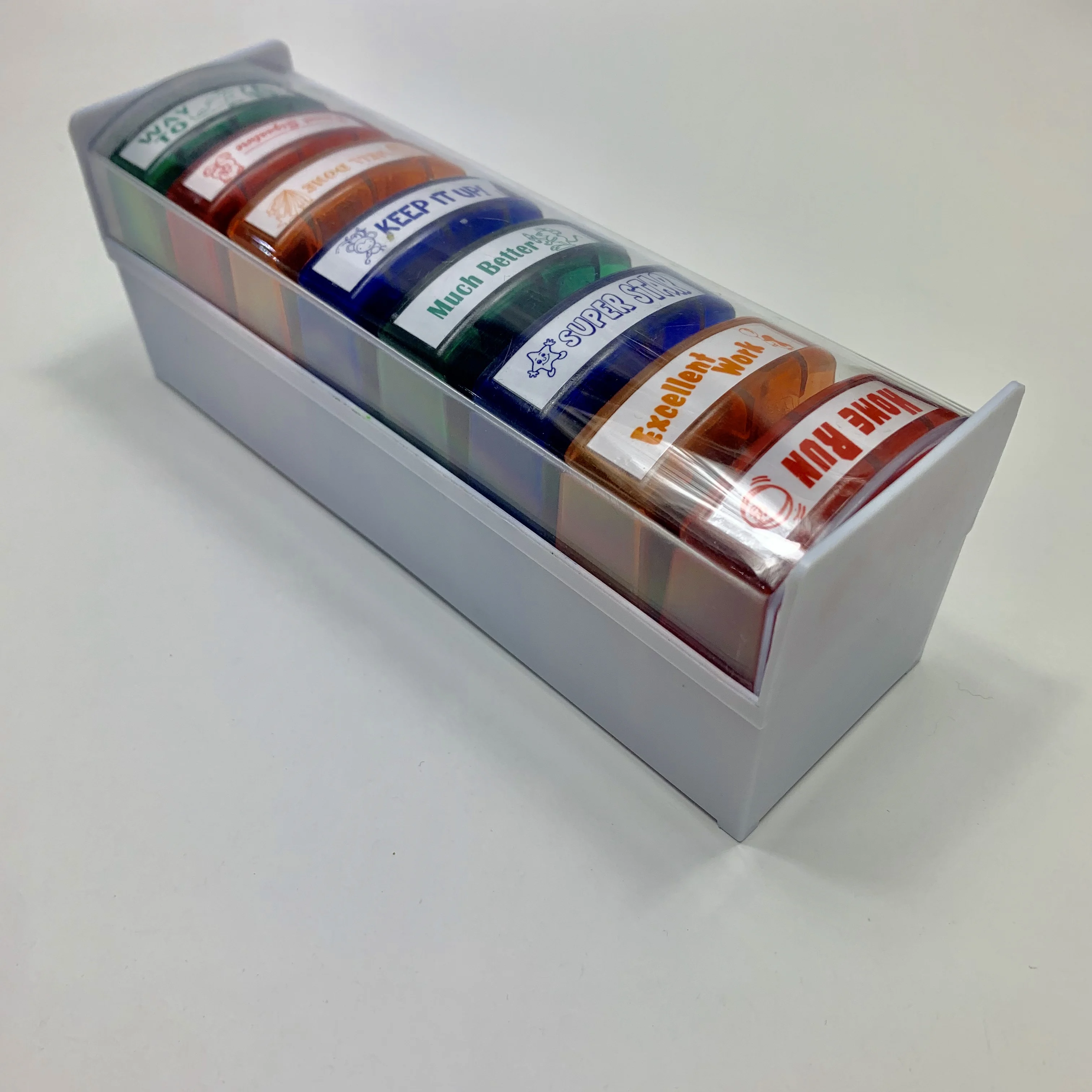 Self inking stamp set