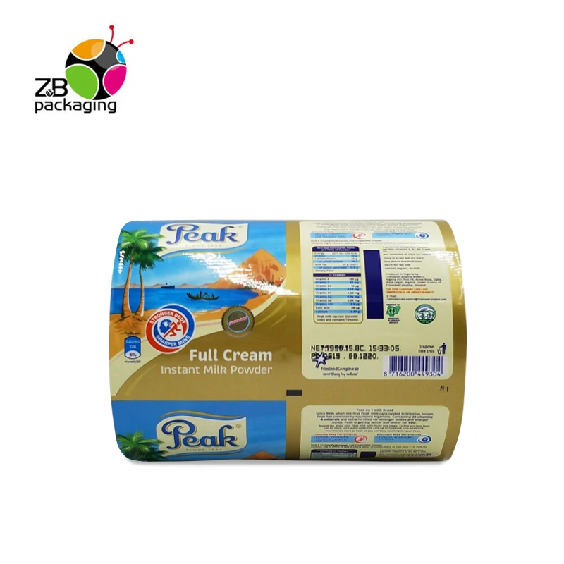 Factory Wholesale Plastic Film Roll Cookie Potato Chips Packaging Laminating Film Plastic Film Roll