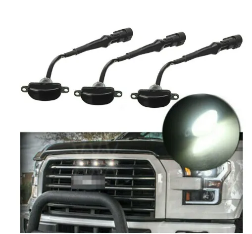 4PCS LED Offroad Car Grille Light For  truck Front Hood LED Grille car lights