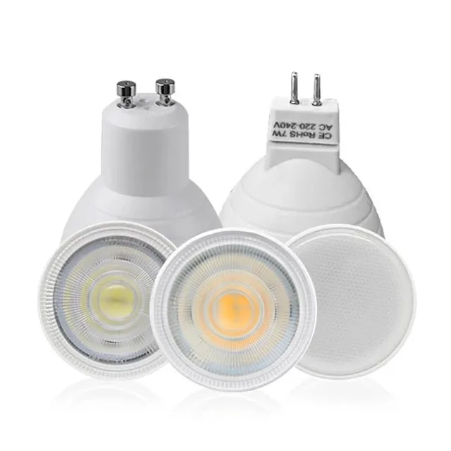 Smd/Cob Светодиодная лампа 7W 630Lm 220V 24/36/60 градусов рыбий глаз, светодиодная лампа-прожектор, Mr16 Gu5.3 Светодиодная лампа