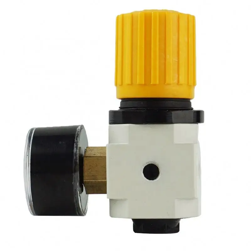 XMC HL Series OR Series Port Size M5 Pneumatic Parts Air Control Compressor Pressure Relief Regulator Valve with Gauge