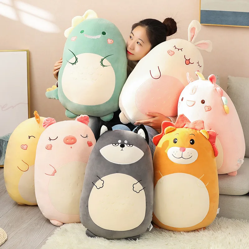 Halloween Christmas Kids Toy Gift Wholesale Cute Custom Soft Stuffed Animal Fruit Squish Plush Pillow Baby Sleeping Bed
