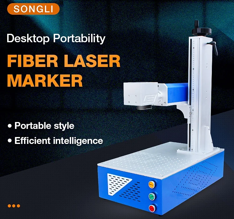 desktop 50w fiber laser marking machine 20w 30w 50w metal laser marker for aluminum/stainless steel