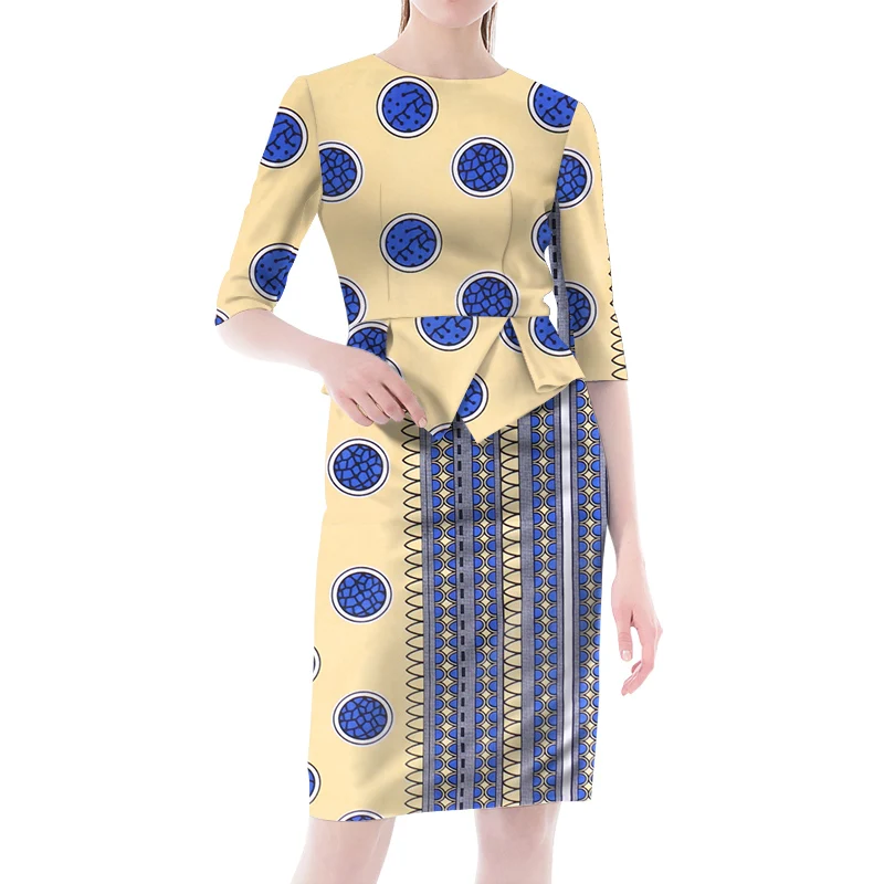 Wy5698, оптовая продажа, модное, привлекательное, с длинным рукавом, Повседневное платье с Африканским принтом для женщин