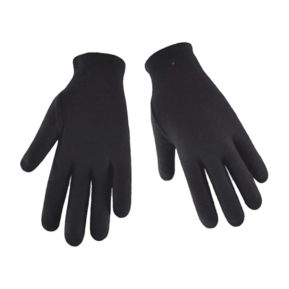 High Quality Cotton Gloves Sweat Absorption Breathable Durable Industrial Work Glove Full Finger Black Cotton Gloves