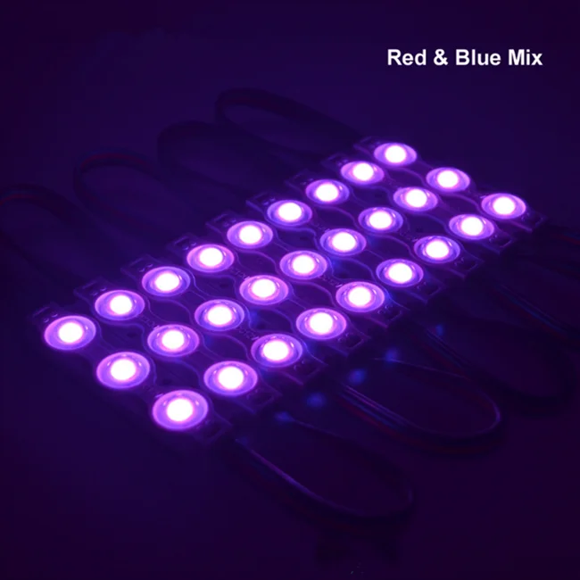 RGB 5050 SMD DC 12V Waterproof led Modules High Bright Light Outdoor 0.72W 3 Leds Injection LED Module For Advertising Sign Box