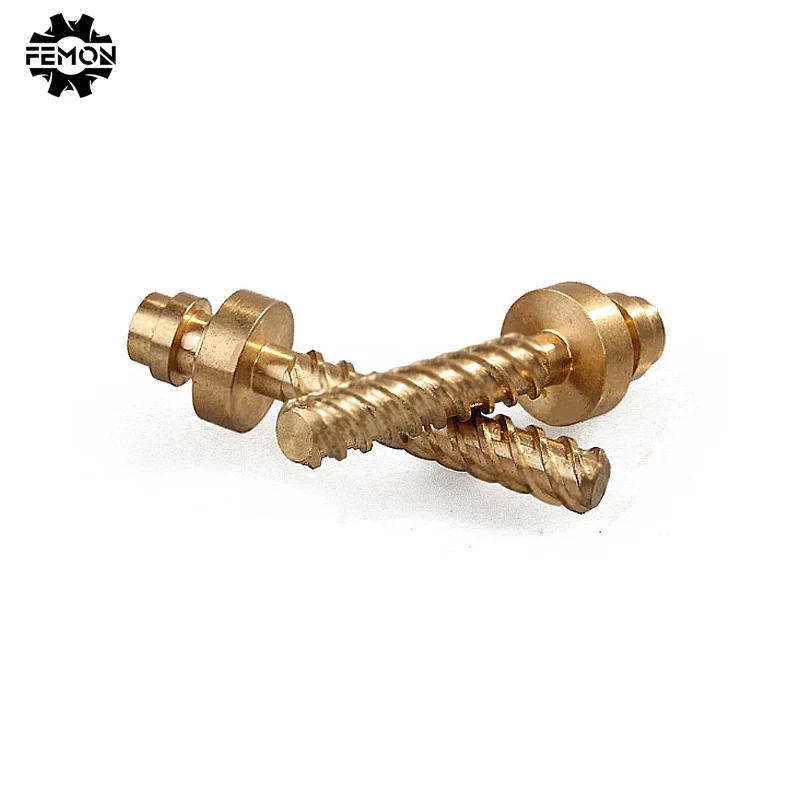 customized factory CNC machining for copper screw and nonstandard parts