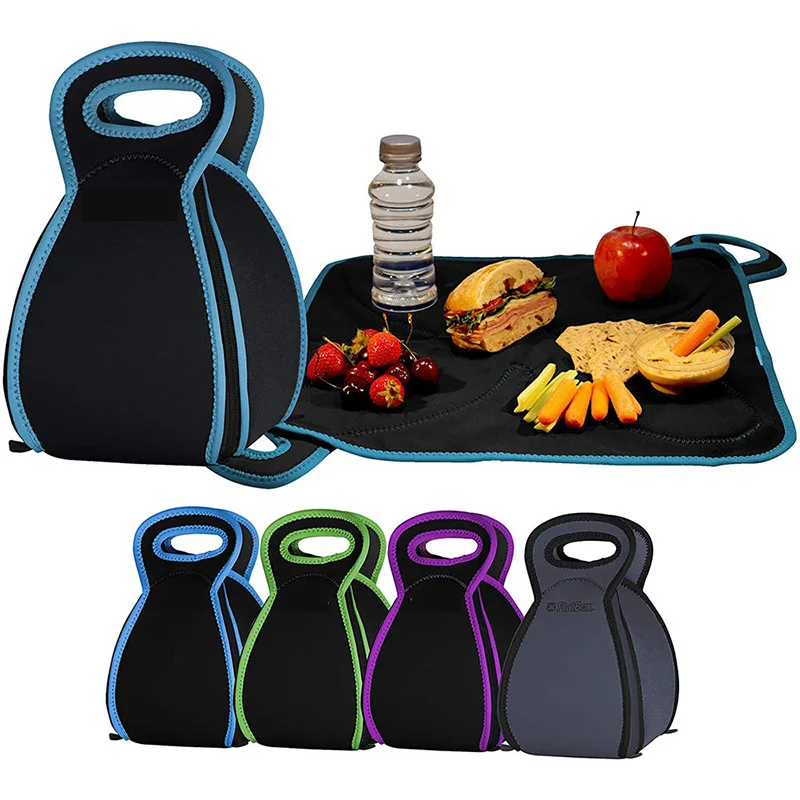 Factory wholesale custom New design Neoprene waterproof placemat lunch bag