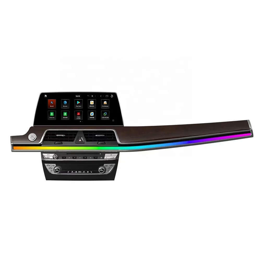 Fully Dash Atmosphere Light Android Media For BMW 7 Series F01 F02 2008-2017 Car Multimedia Player GPS Navigation Auto Stereo 4G